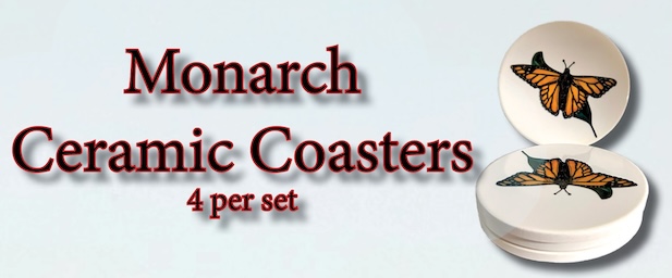 Monarch Ceramic Coasters